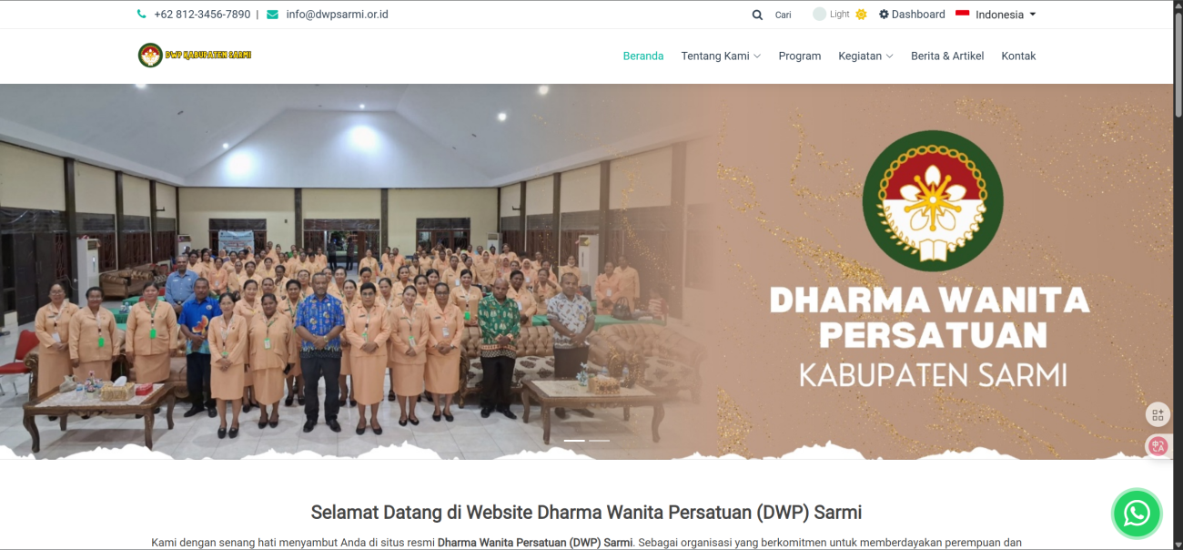 WEBSITE DHARMA WANITA PERSATUAN SARMI