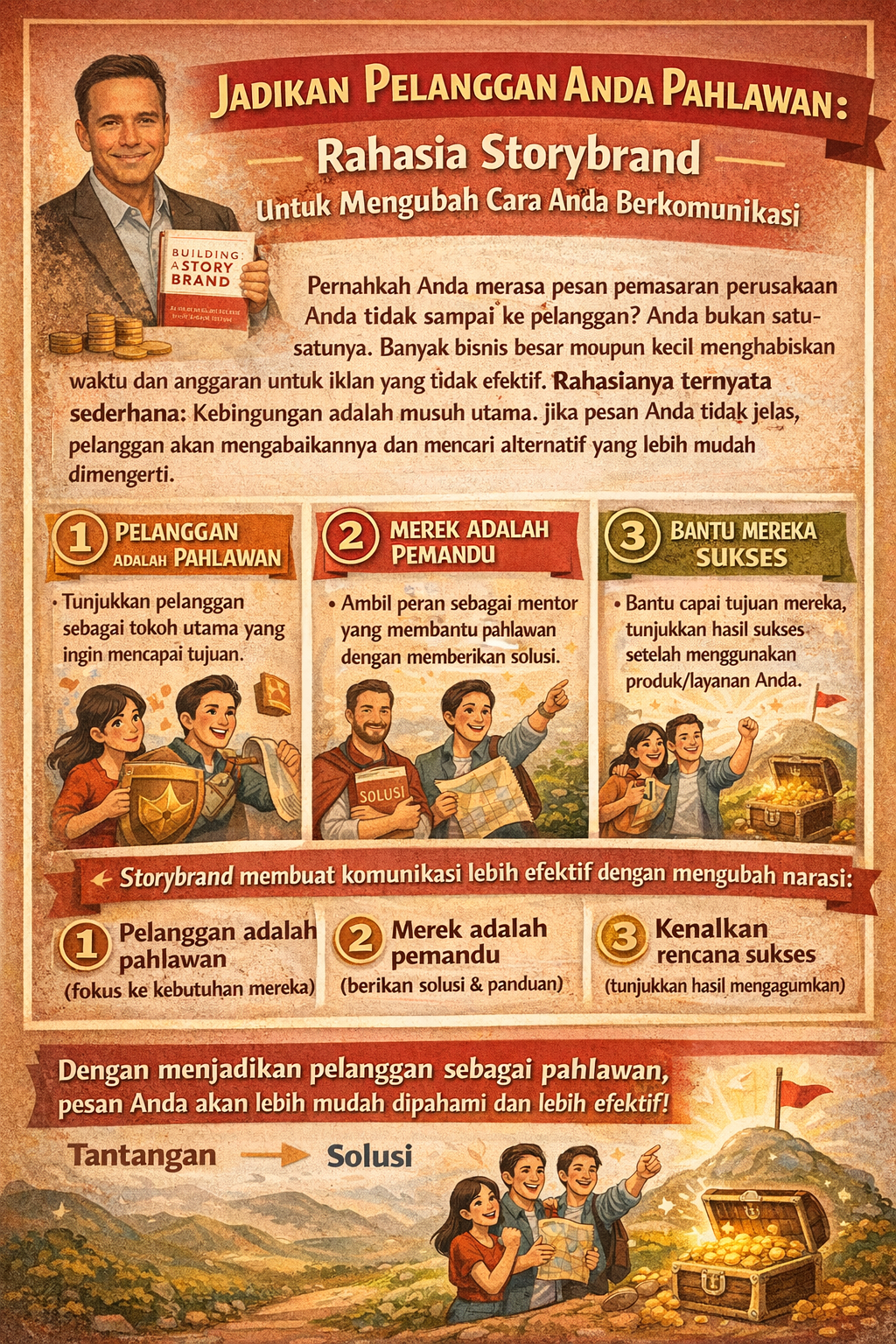 JADIKAN PELANGGAN ANDA PAHLAWAN: RAHASIA STORYBRAND UNTUK MENGUBAH CARA ANDA BERKOMUNIKASI
