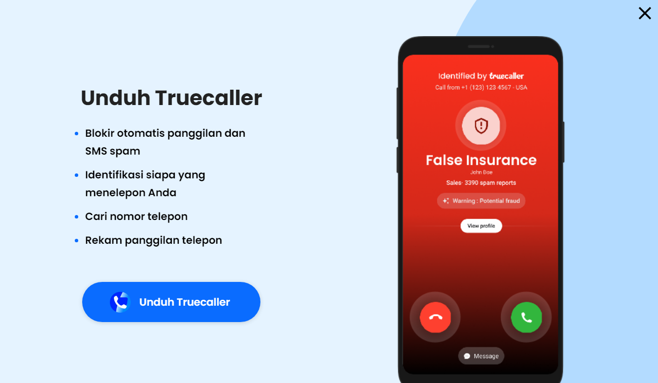 HALO SELAMAT PAGI PAK. SAYA DARI BANK BERAPA KALI ANDA HAMPIR TERTIPU